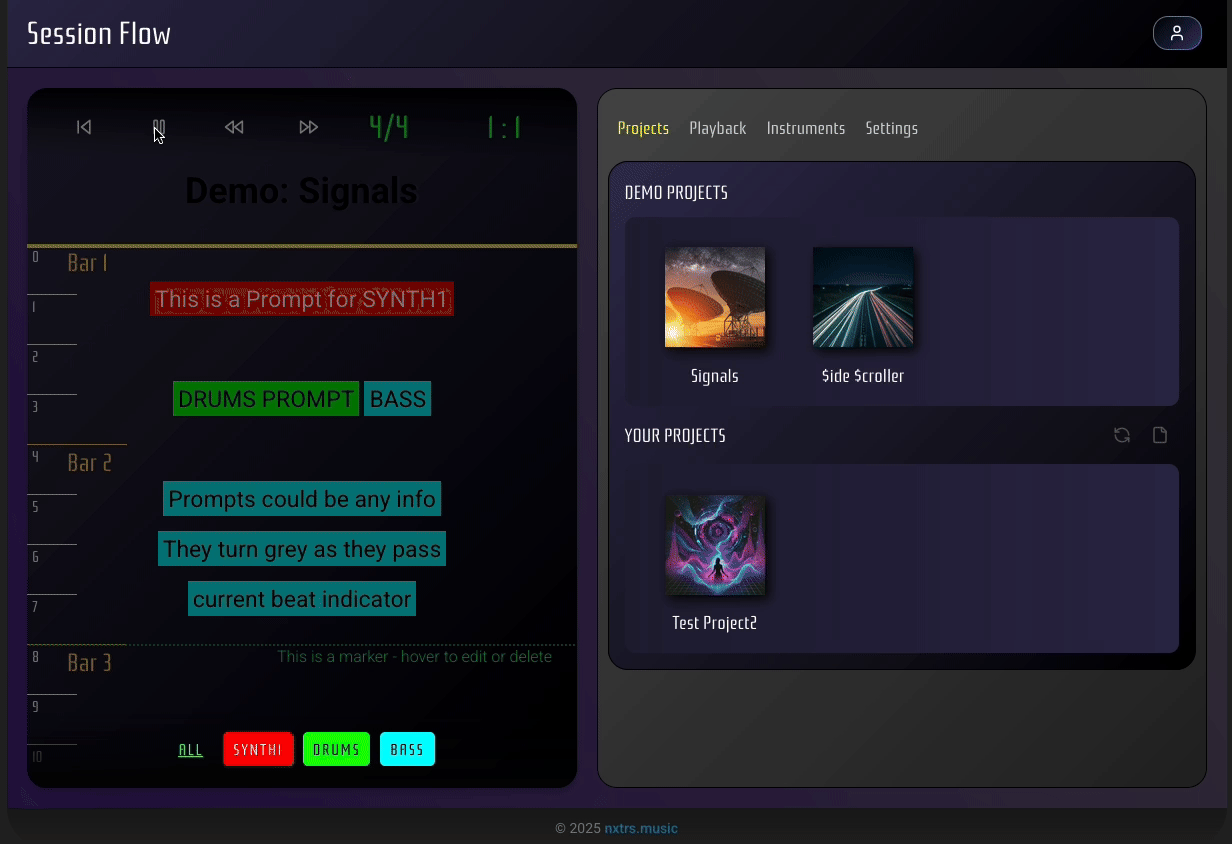 Session Flow (Web App)